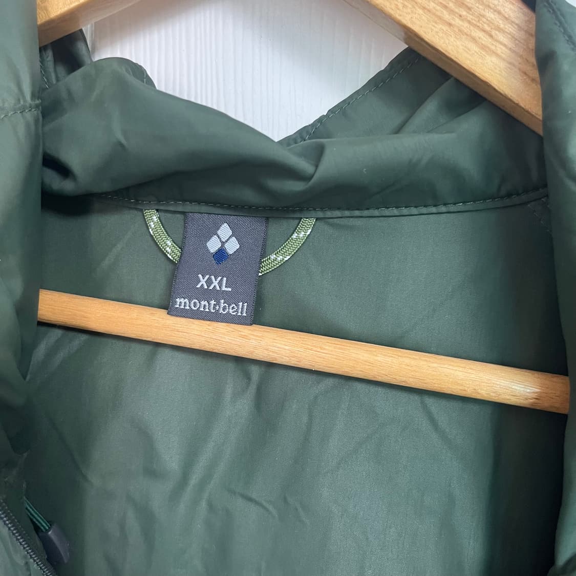 (XXL 1회실착) 몽벨 윈드 블라스트 후드 자켓 다크 그린 상품이미지6