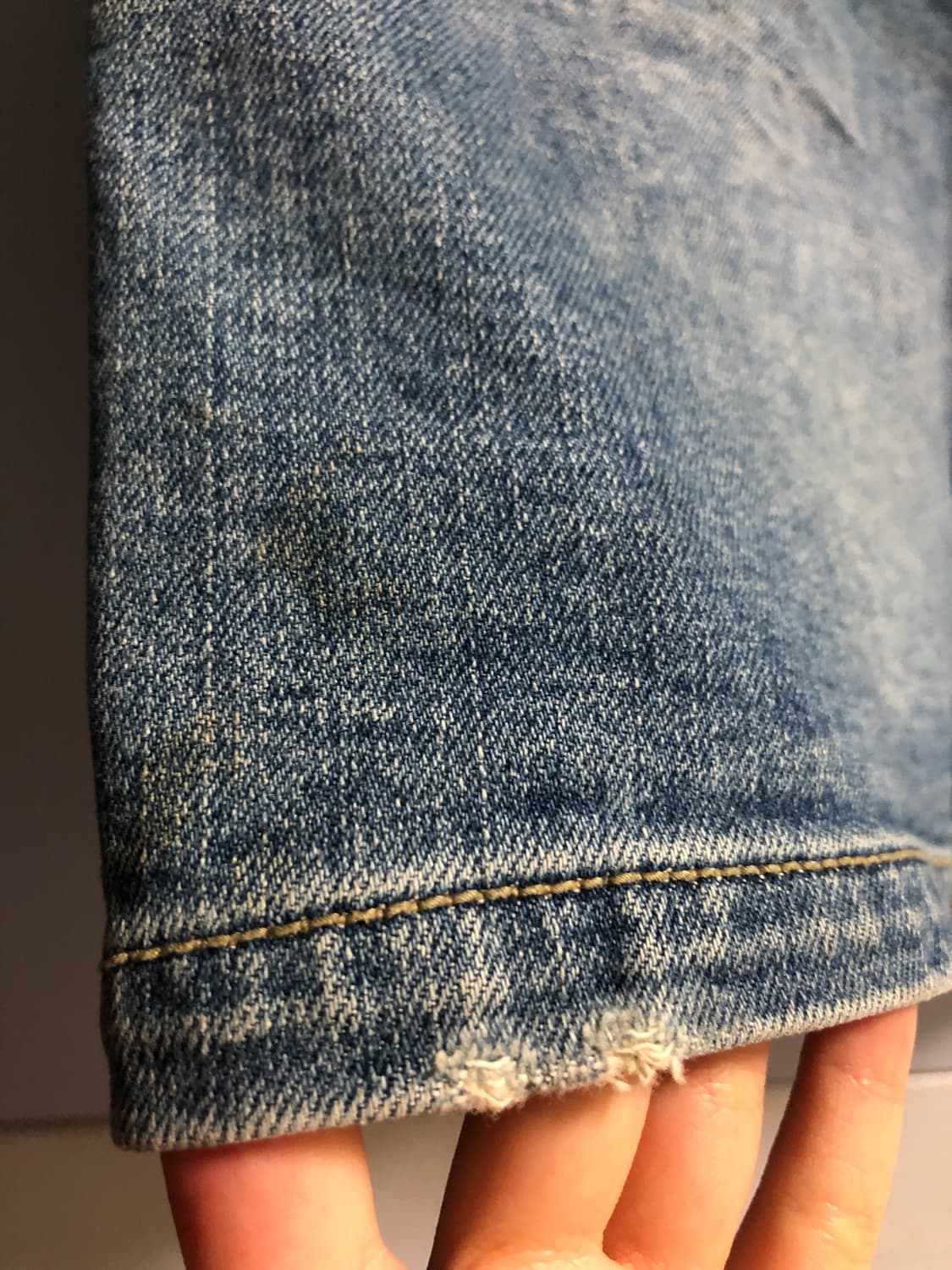 빈티지 데님 로우라이즈 스커트 청치마 상품이미지9