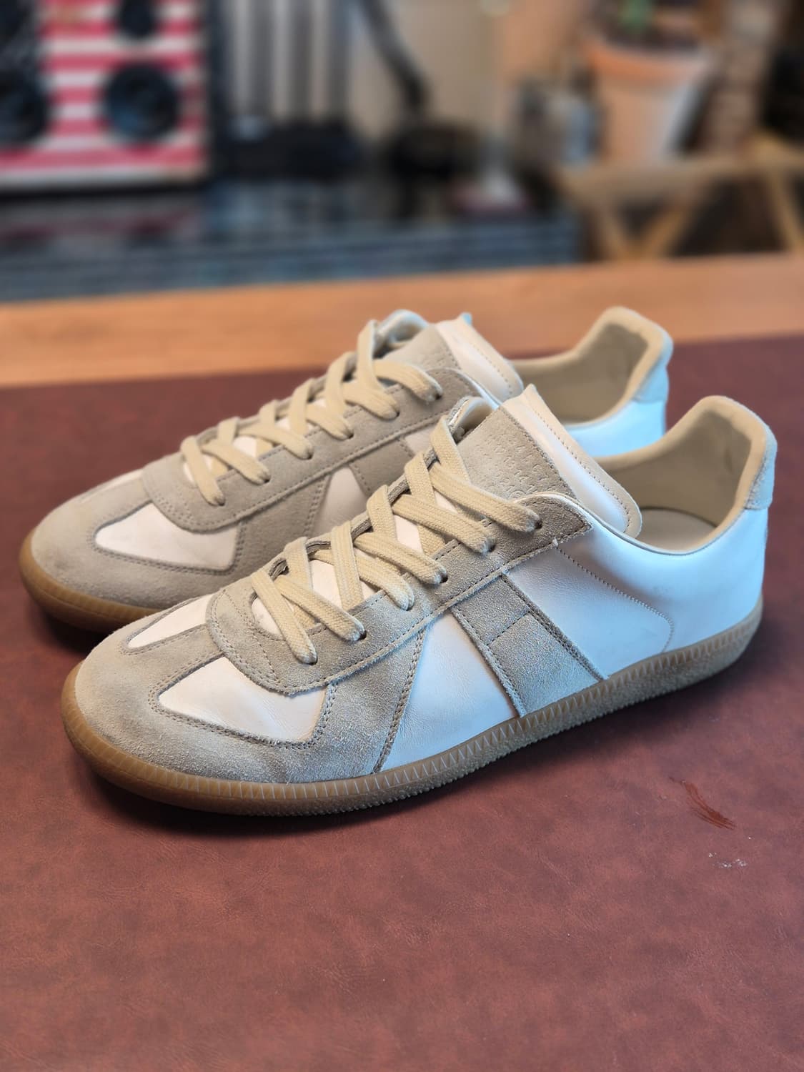 실착용1회 265(41.5) 정품메종 마르지엘라독일군 스니커즈 상품이미지3