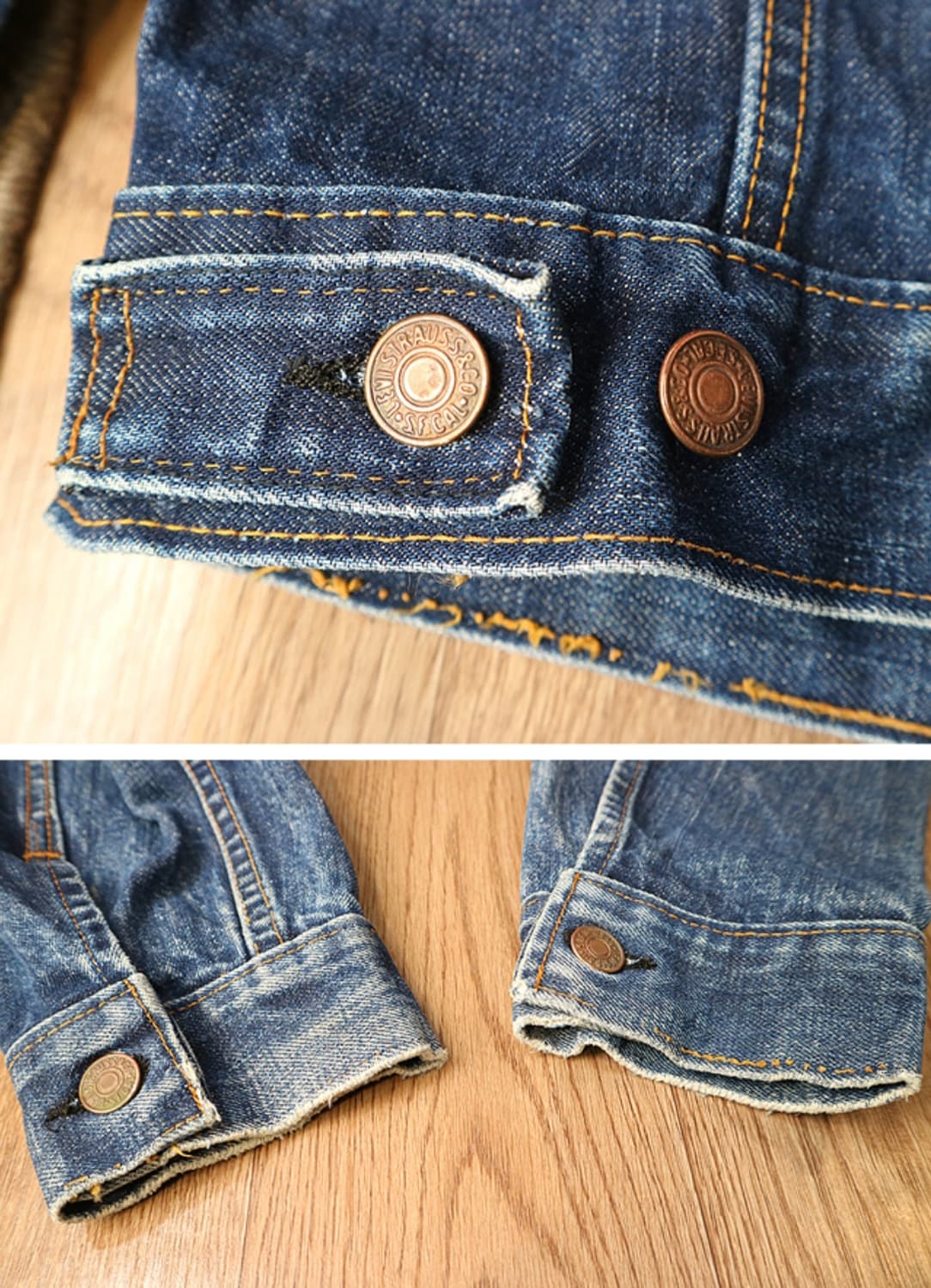 미국 메이드 60-70S LEVIS 리바이스 70505 빅E 빈티지 데님 상품이미지7