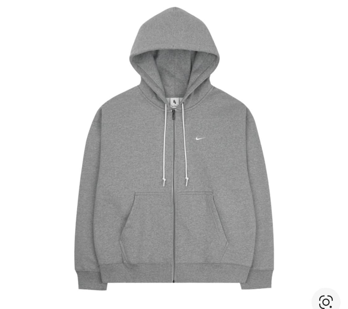 나이키 NRG 솔로 스우시 풀 집업 후드 다크 그레이 L사이즈 상품이미지1
