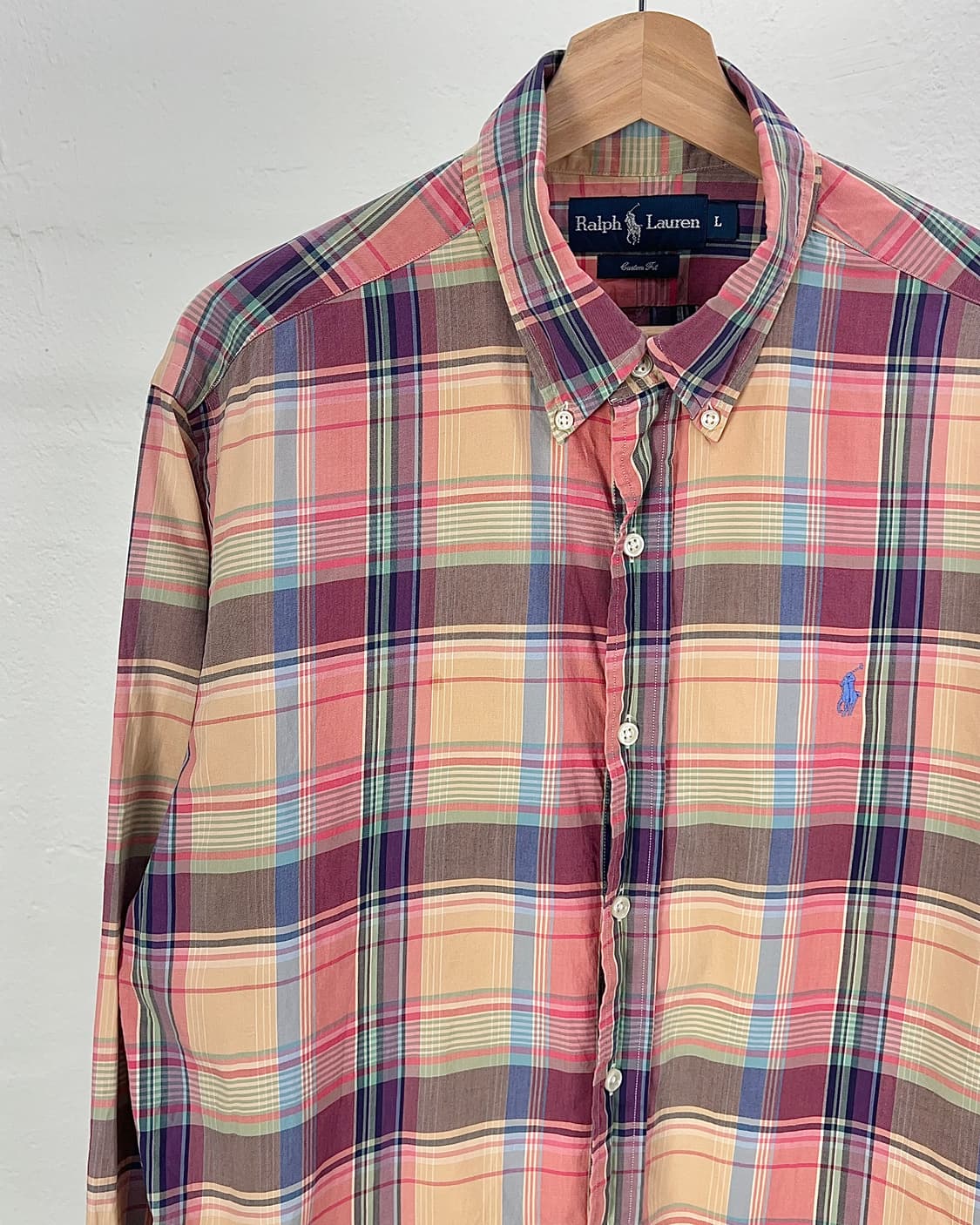 랄프로렌 마드라스 멀티 타탄체크 커스텀 셔츠 상품이미지2