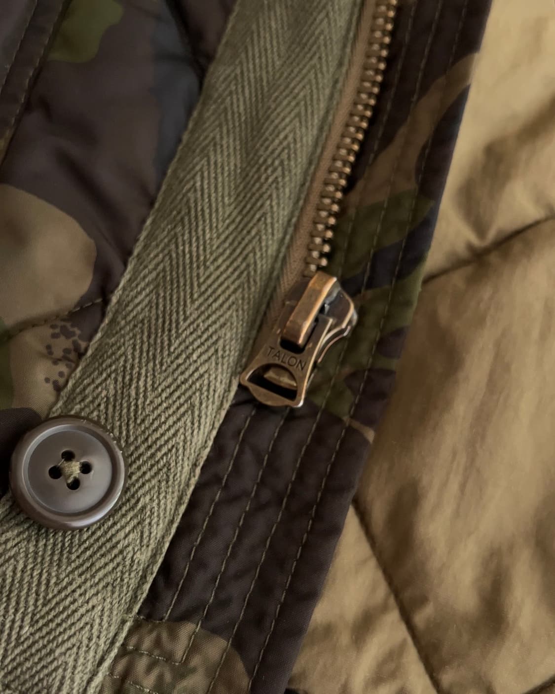 폴로 랄프로렌 카모 퀼팅 후드 자켓 s 상품이미지6