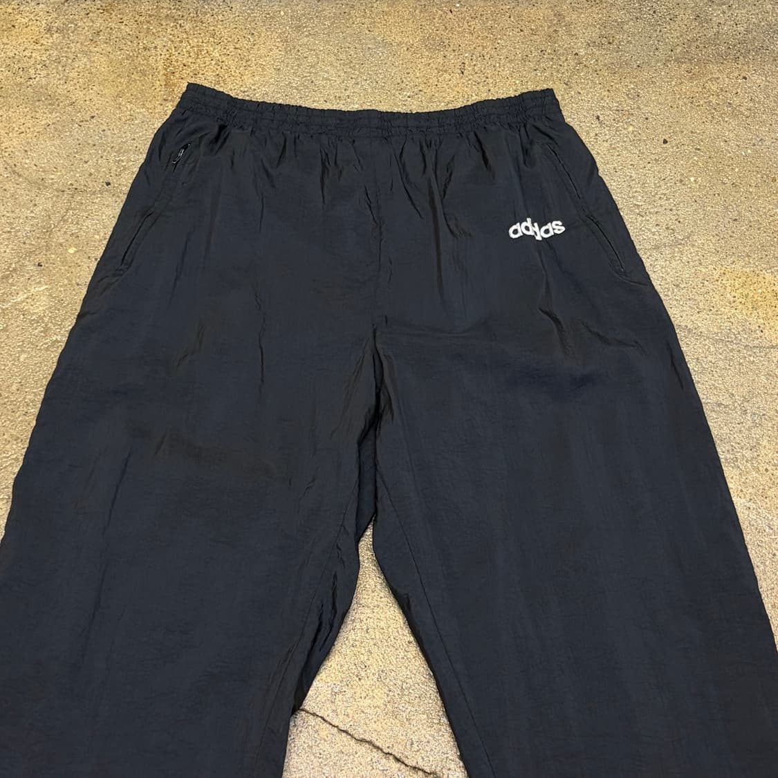 레어 80s USA 아디다스 삼선 츄리닝 트레이닝팬츠 바람막이 팬츠 상품이미지3