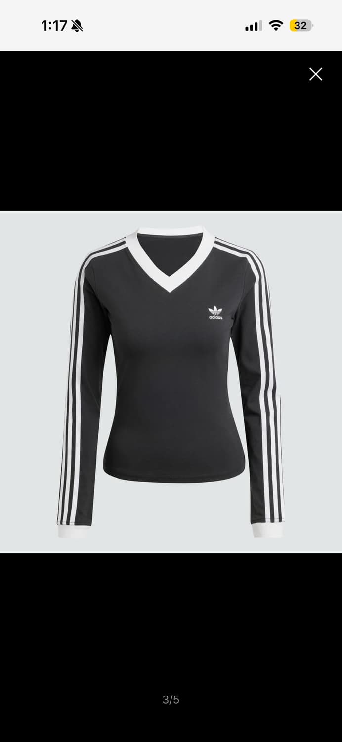 아디다스 브이넥 긴팔 새상품 상품이미지1
