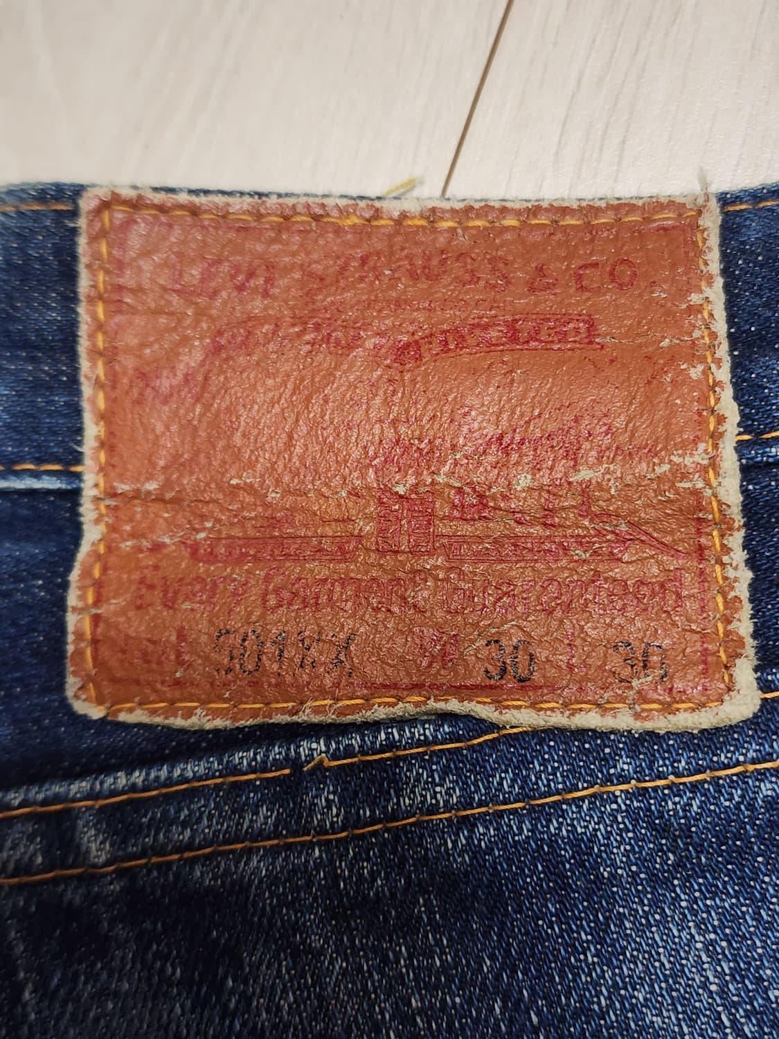 태국산 Levi's 501 Big E 셀비지 데님 팬츠 상품이미지3