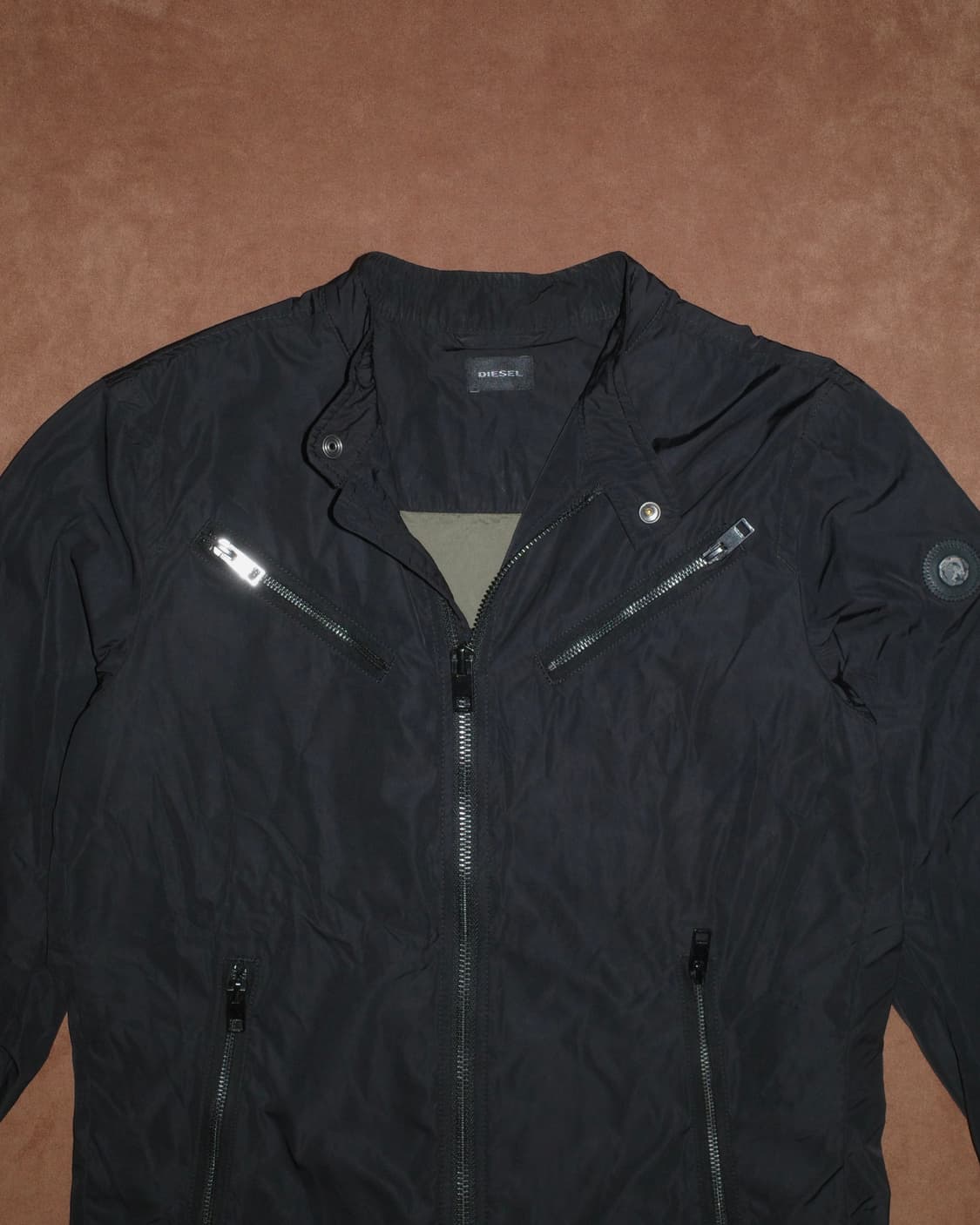 디젤 멀티 ZIP 바이커 나일론 자켓 상품이미지3