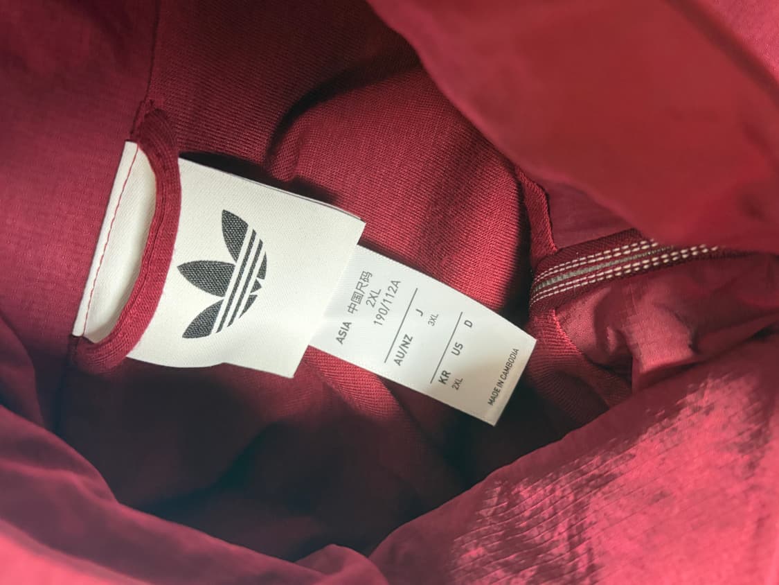 아디다스 아스널 테라스 아이콘 하프집 자켓 버건디 2xl 상품이미지4