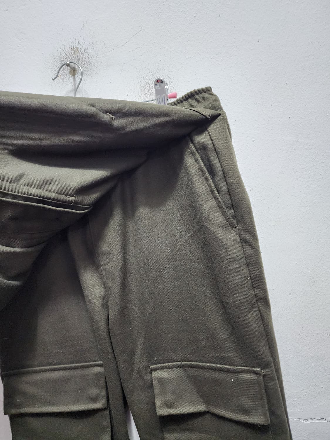 SAC STUDIO 레이어드 엔지니어드 카키 슬랙스 상품이미지5