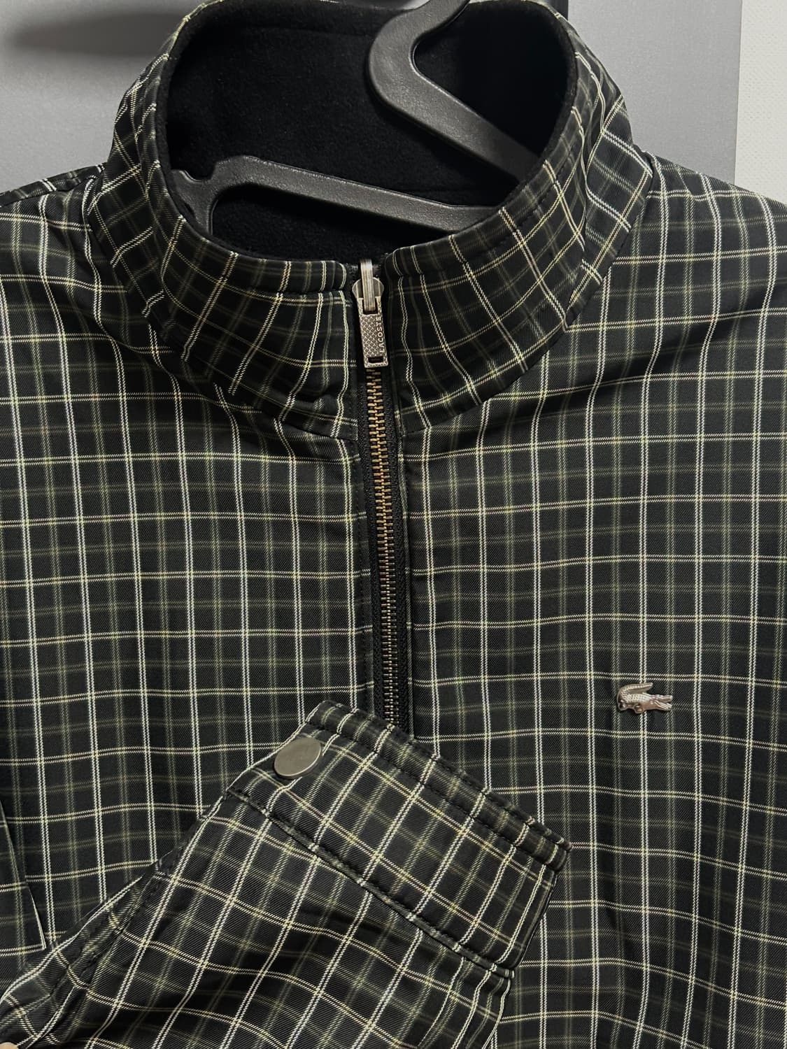 라코스테 리버시블 체크자켓 후리스 상품이미지2