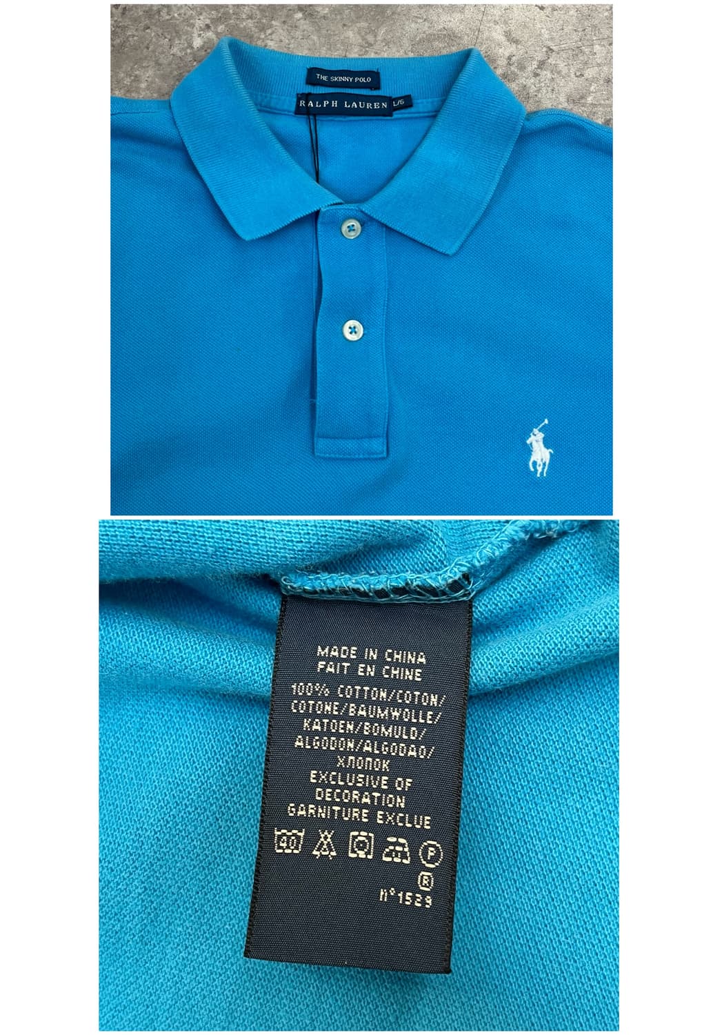 폴로 랄프로렌 반팔 카라티 스카이블루 L #csz3803 상품이미지4