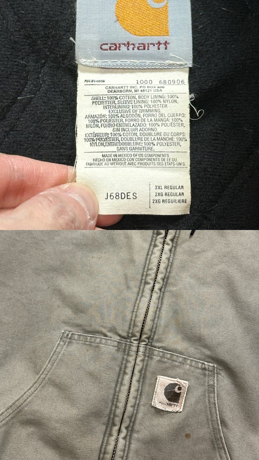 00's OG 칼하트 J68 DES 액티브 자켓 칼하트 J130 상품이미지9