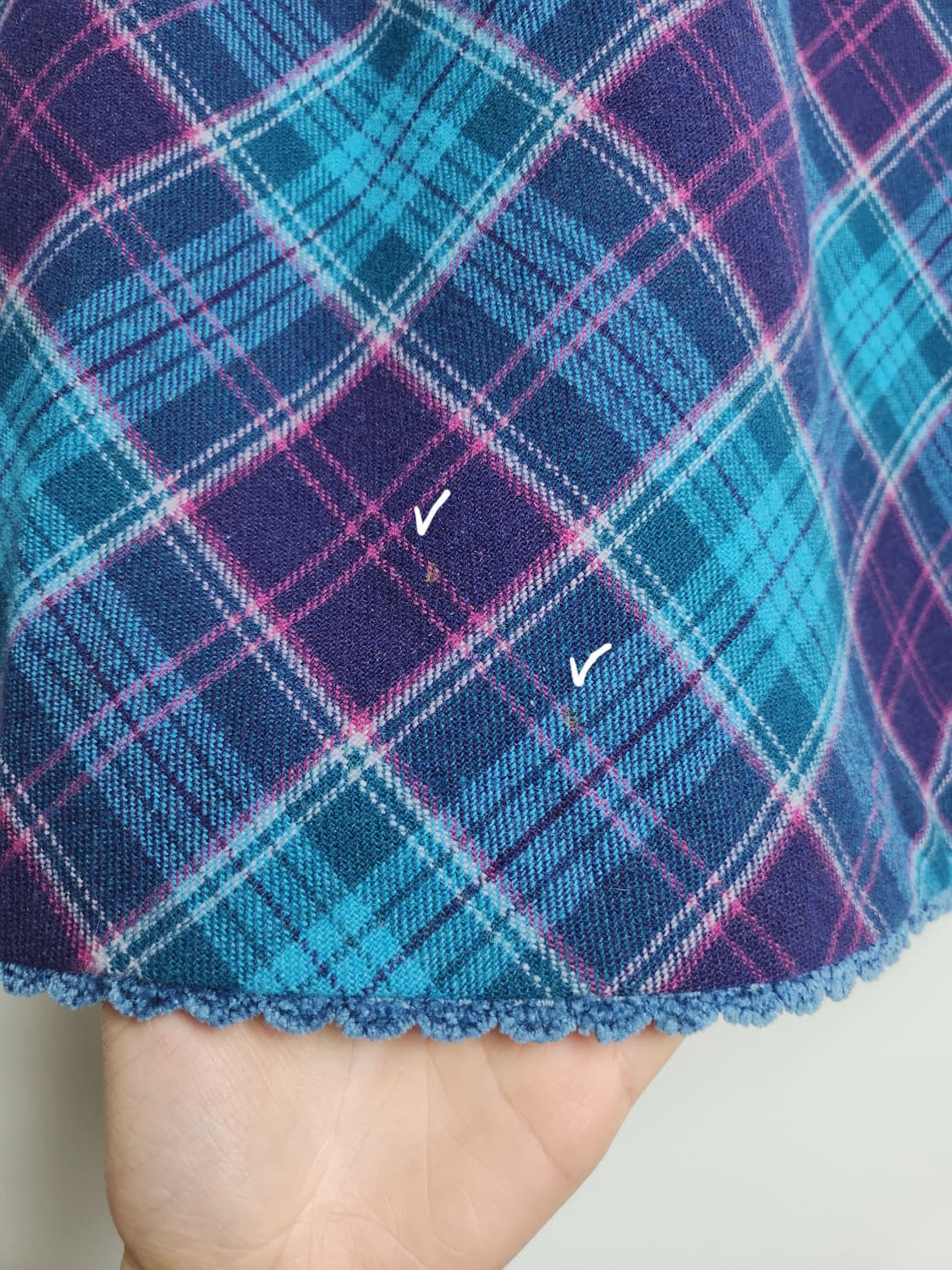 체크 롱 스커트 상품이미지9