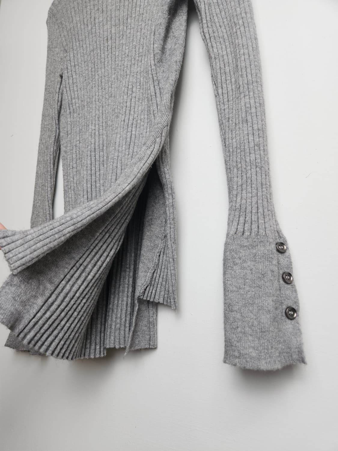 (지고트)골지 트임 니트 상품이미지7