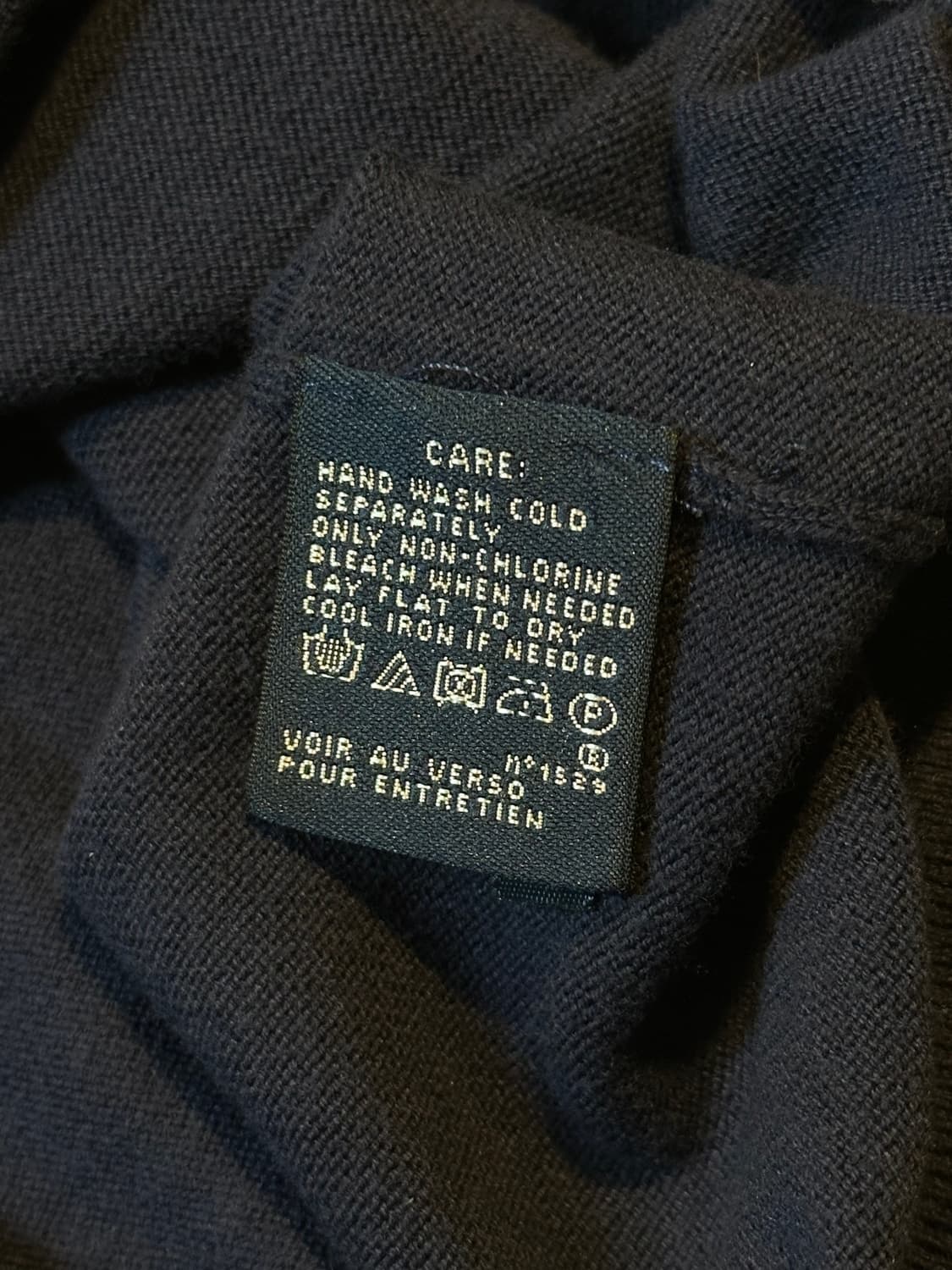 폴로 스포츠 브이넥 레드포니 코튼 니트 네이비 상품이미지5