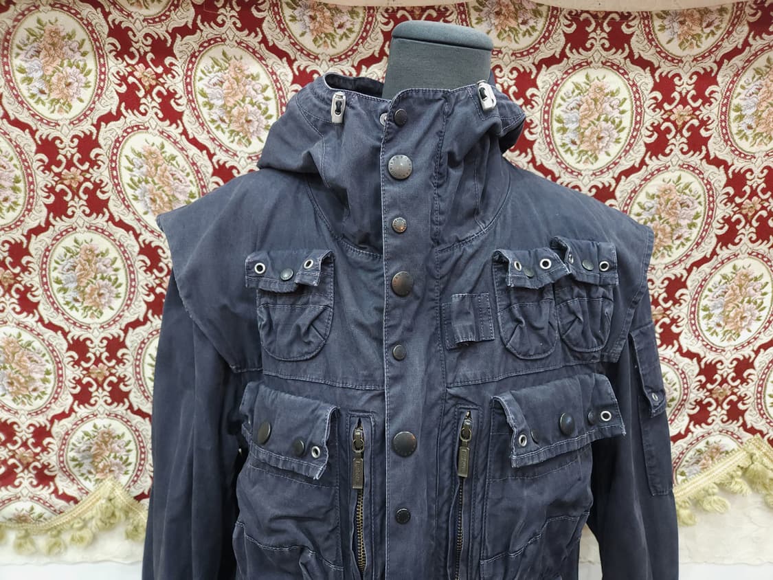 바버 × 토키토 멀티포켓 빈티지 코튼 헌팅자켓

 상품이미지2