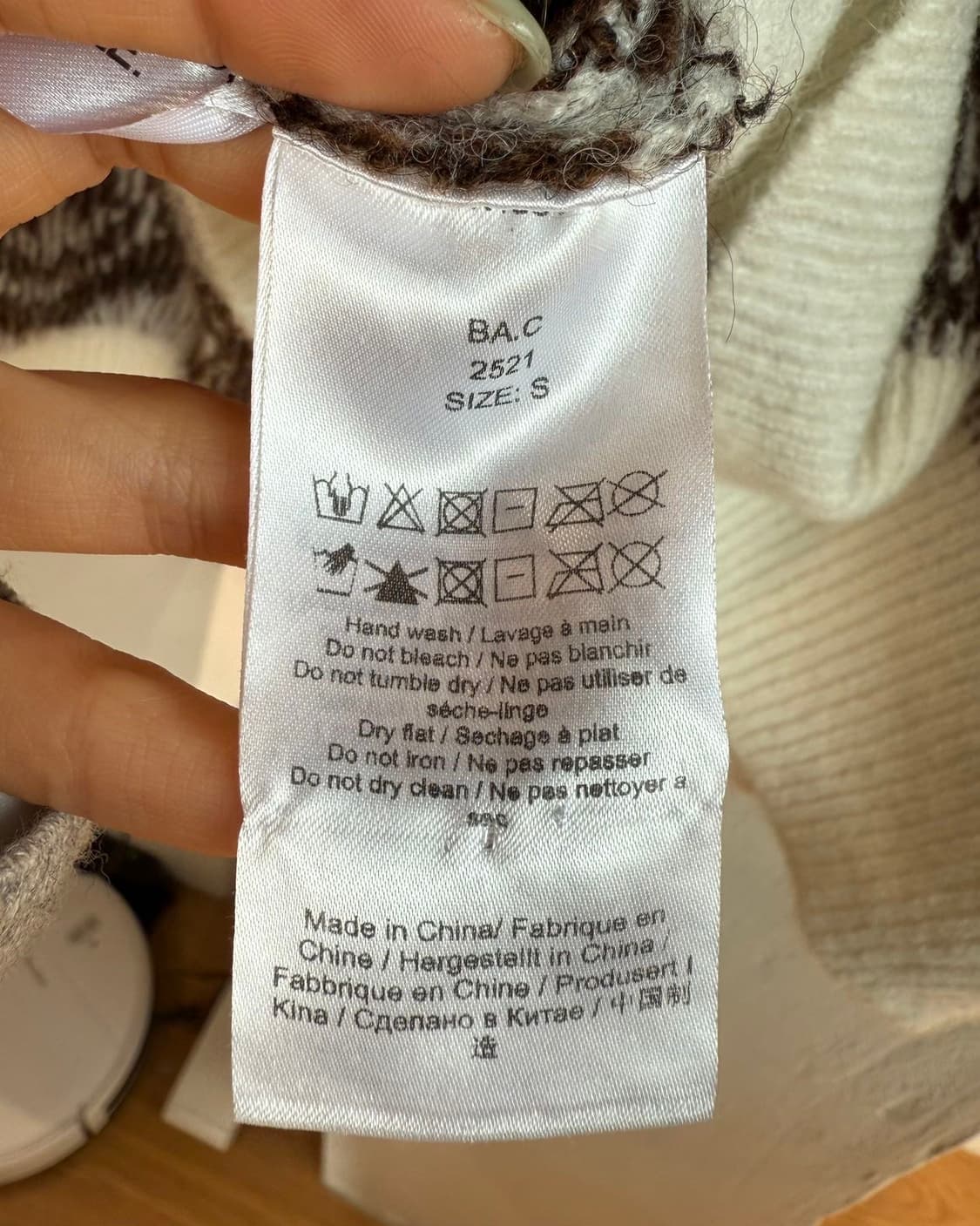 가니 브라운 스마일리 벌룬 알파카울 니트  상품이미지9