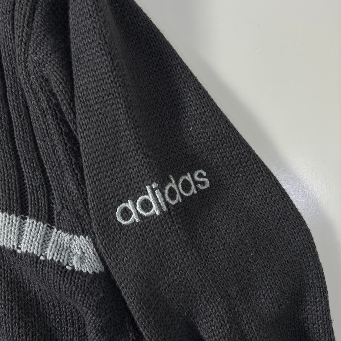 Adidas  아디다스 차콜 니트집업 자켓  상품이미지4