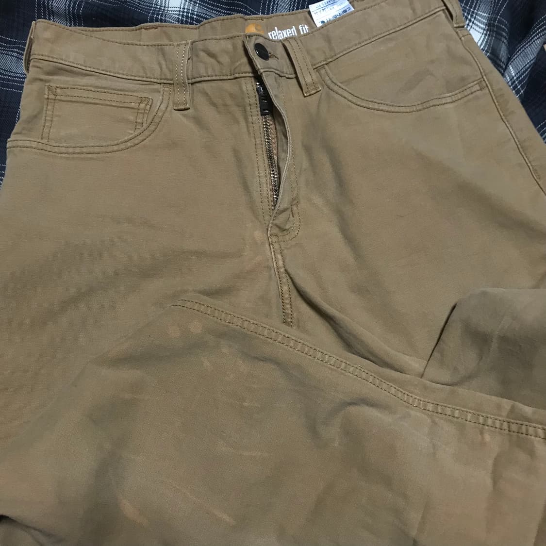 칼하트 90s 릴렉스드 핏 캔버스 코튼 워크 팬츠 상품이미지5