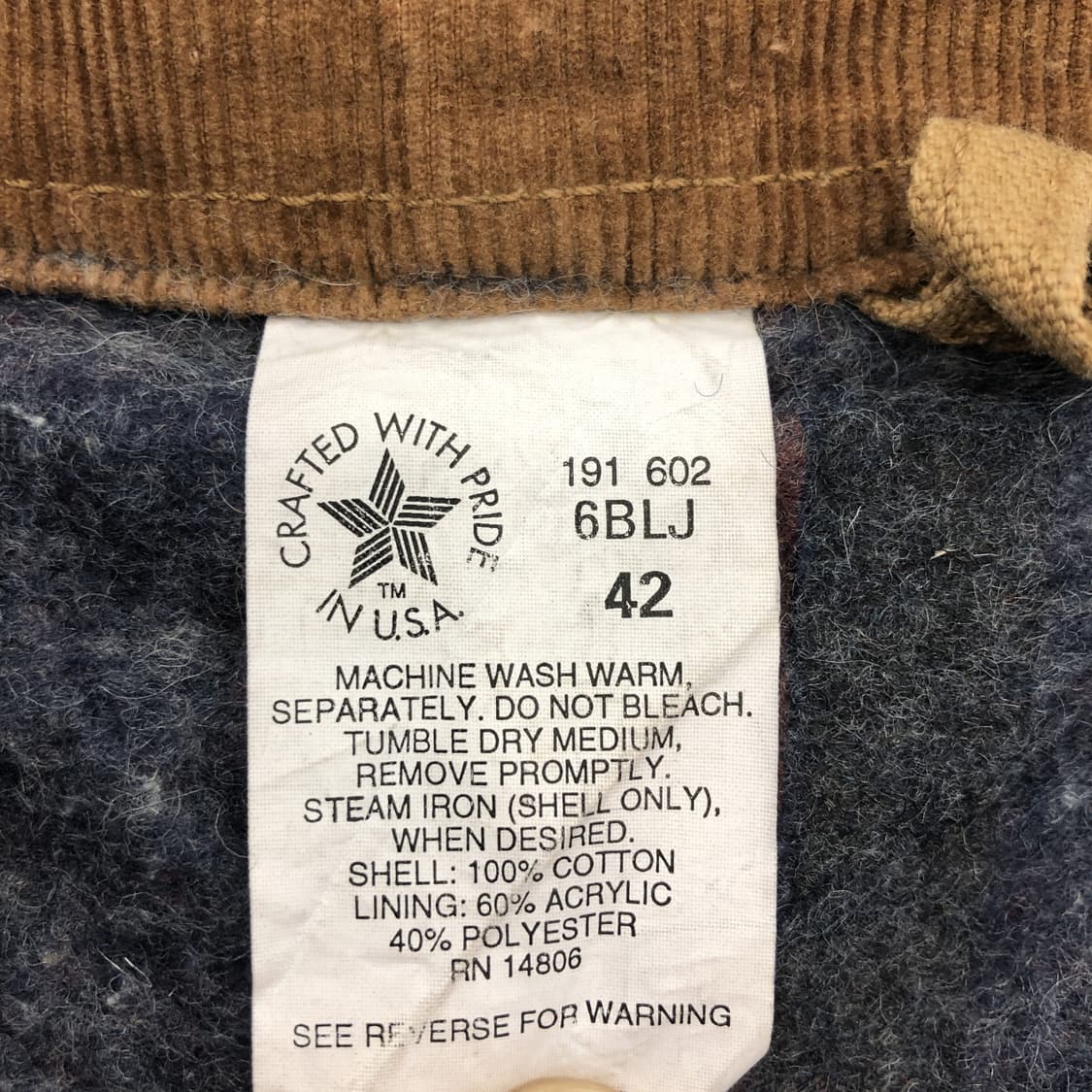 80s USA 생산 칼하트 초어 워크점퍼 42  상품이미지6