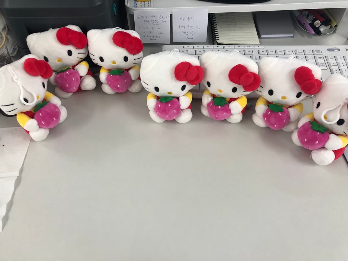 키티 정품 헬로키티 산리오 인형 키링 판매 (촬영 및 소장용) 상품이미지2