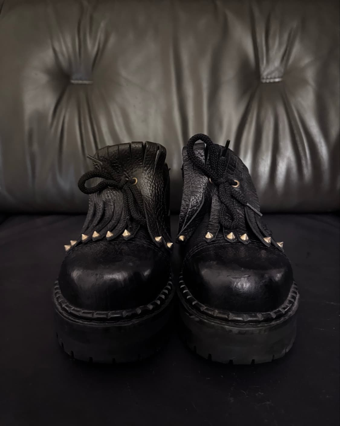 “UNDERGROUND” Fringe Black Shoes   상품이미지4