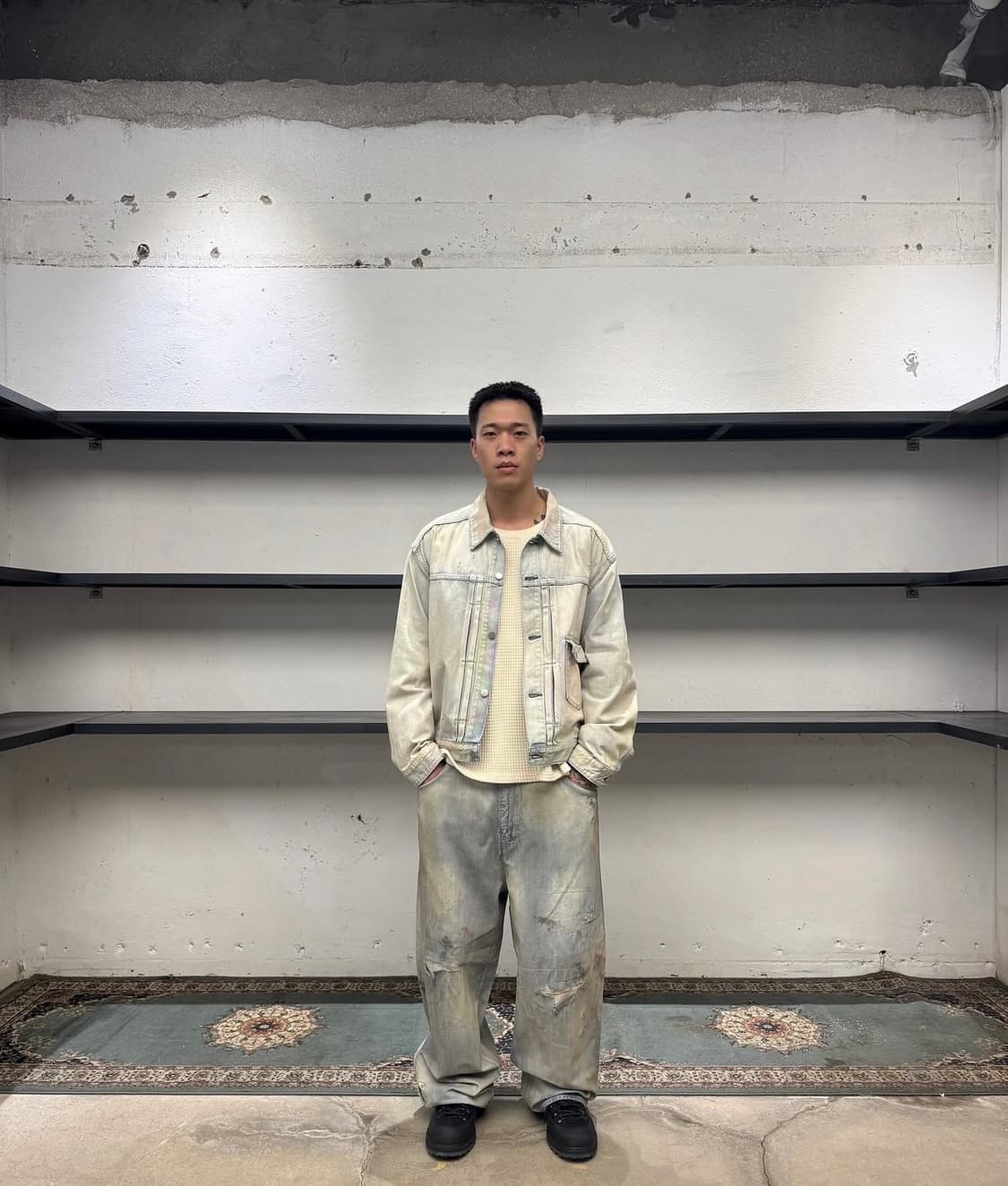 안셀름 에이징 데님 자켓 (인디고) 3사이즈 상품이미지1