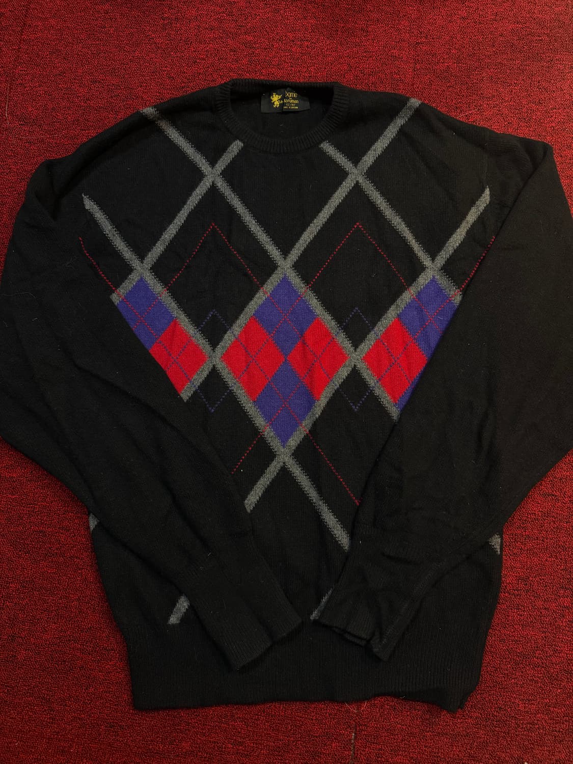 Barrie 아가일 패턴 니트 상품이미지1