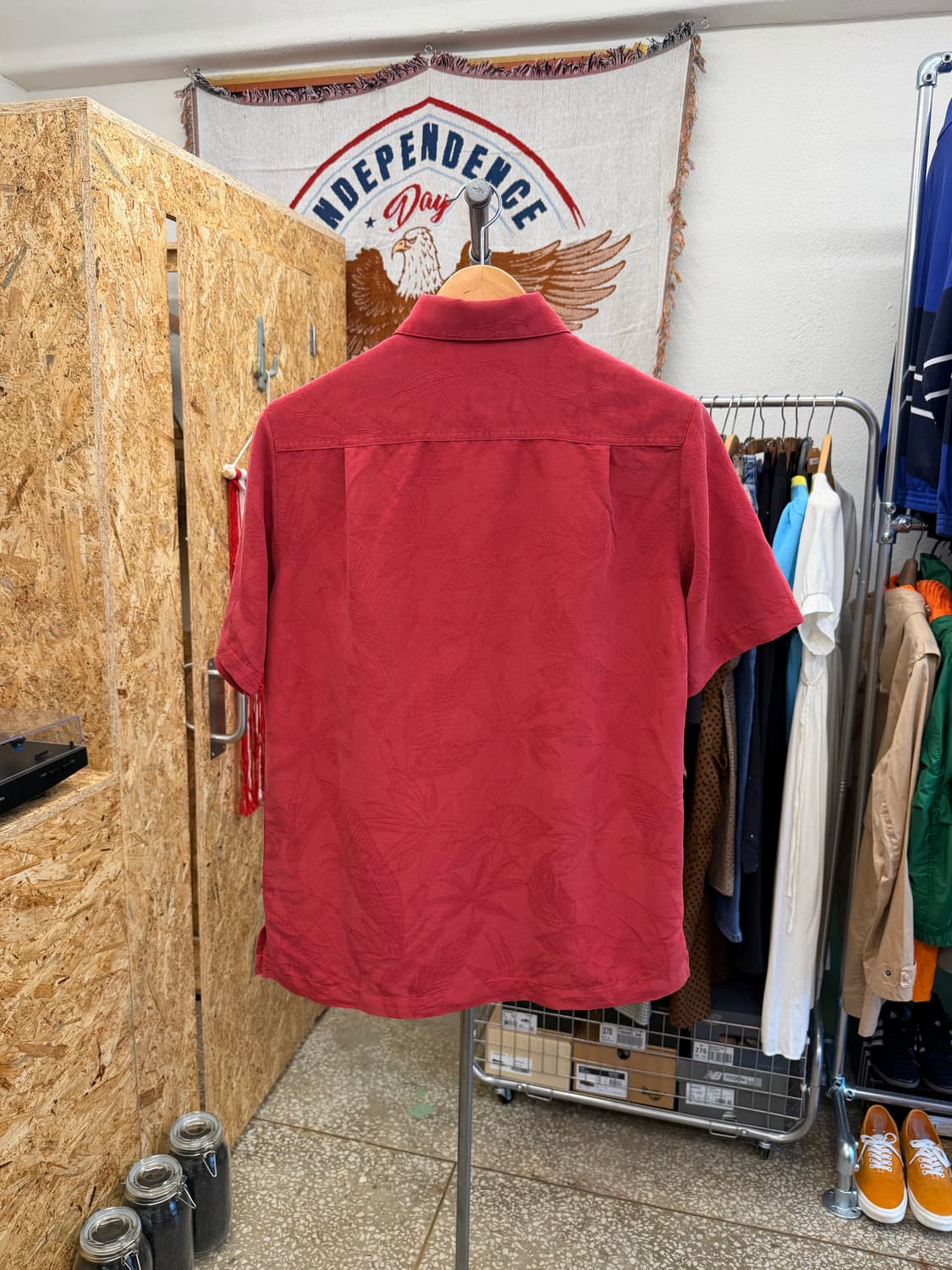 플라워패턴 모달 반팔 셔츠 상품이미지8