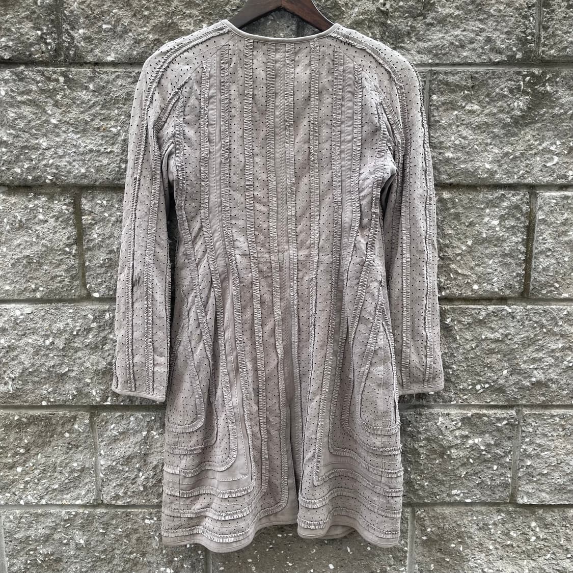 [38] EMPORIO ARMANI 염소기죽 스웨이드 롱 자켓 상품이미지2