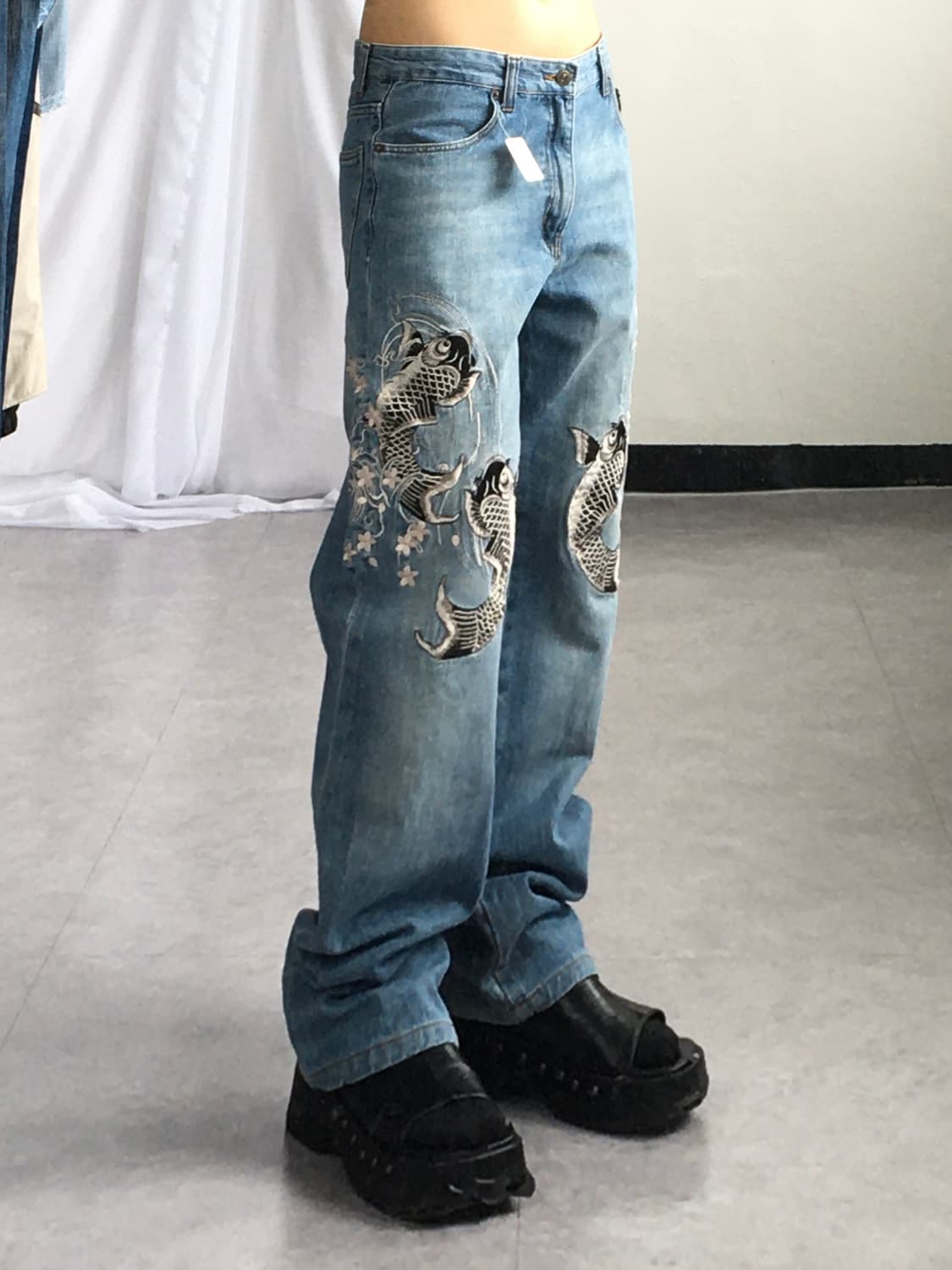 Oriental needle work denim pants 상품이미지7