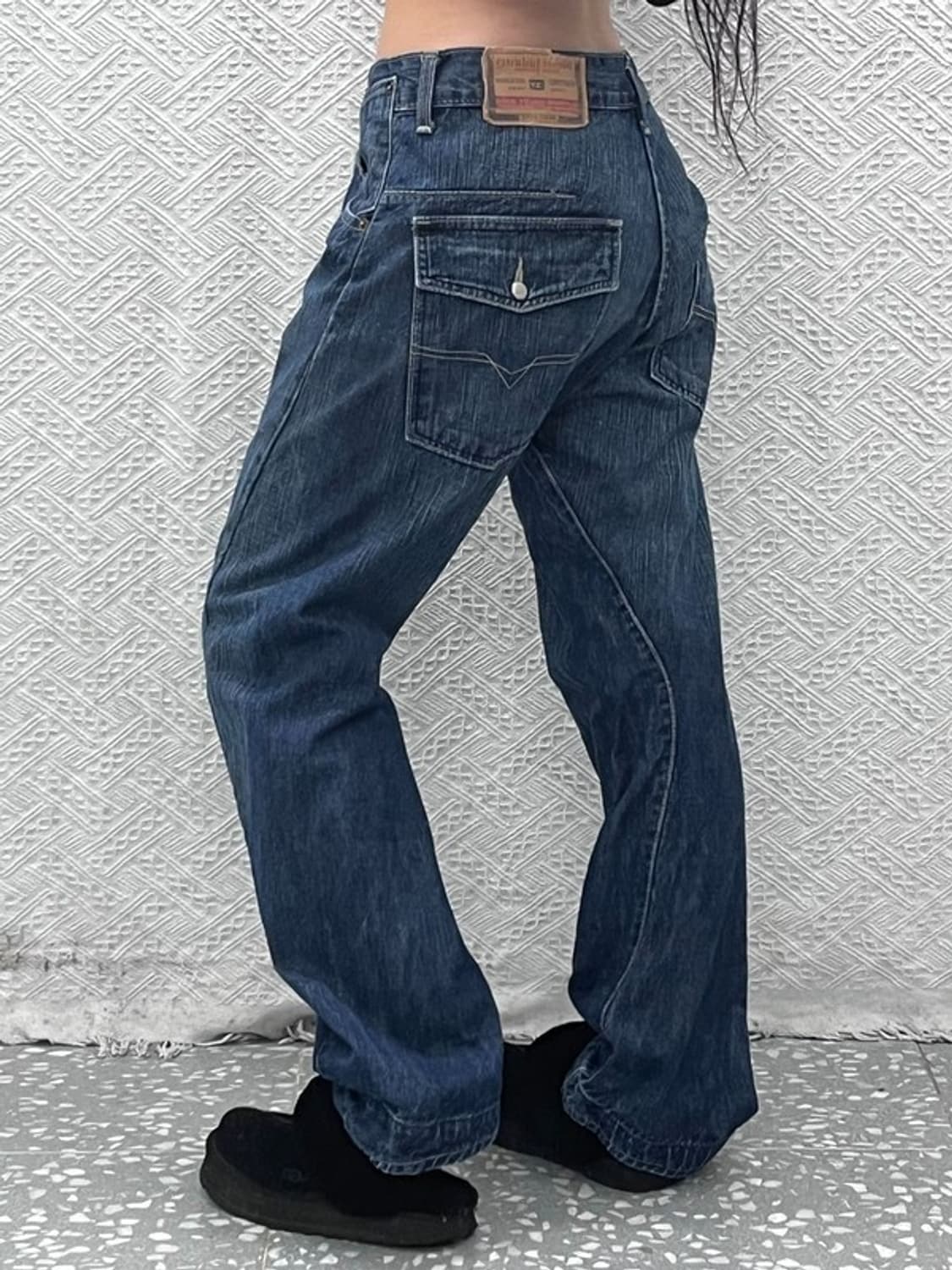 디젤 올드스쿨 레트로 빈티지 워싱 데님팬츠 32인치 C09678 상품이미지1