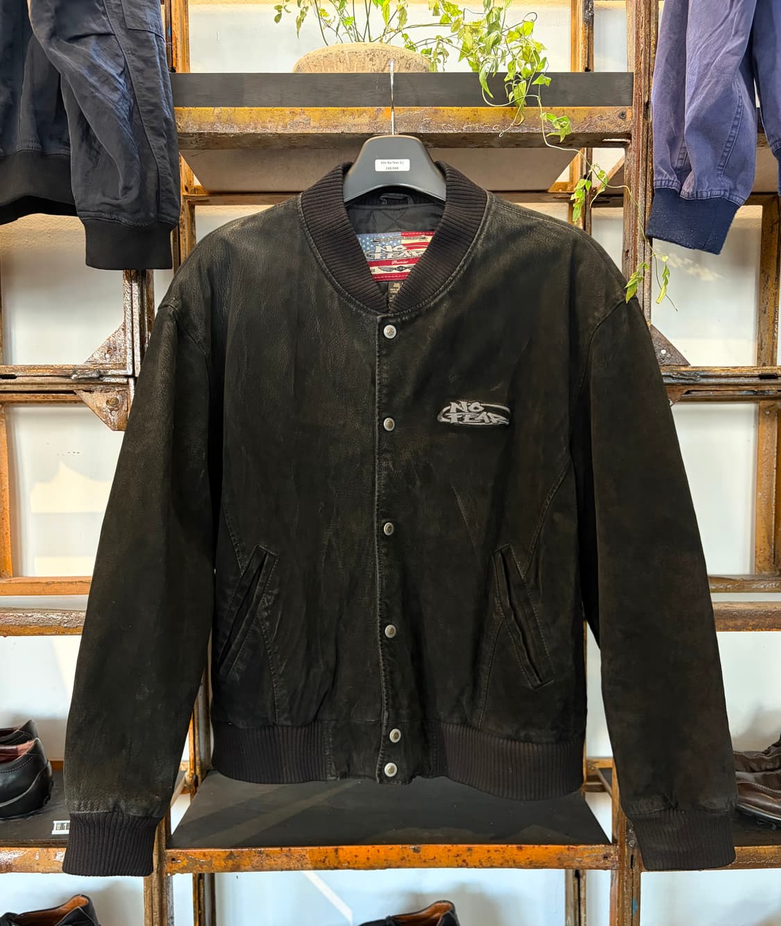 90s No fear leather jacket 상품이미지1