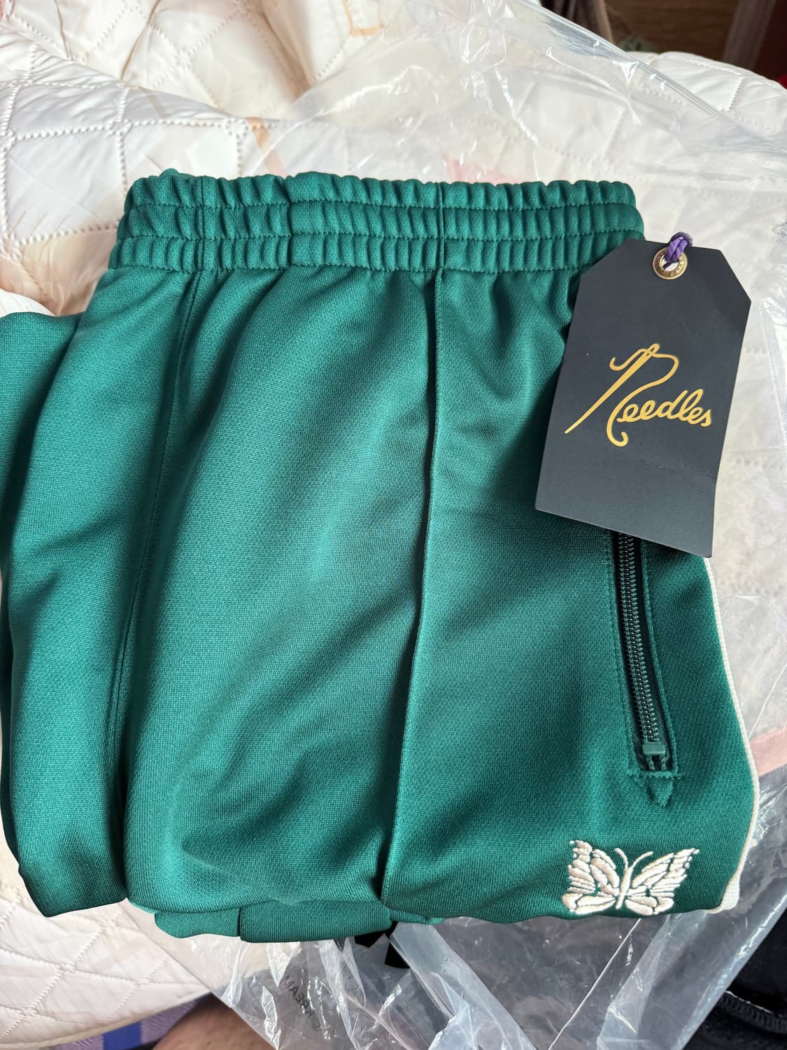 니들스 x LHP 트랙 팬츠 폴리 스무스 그린 - LHP 한정 상품이미지3