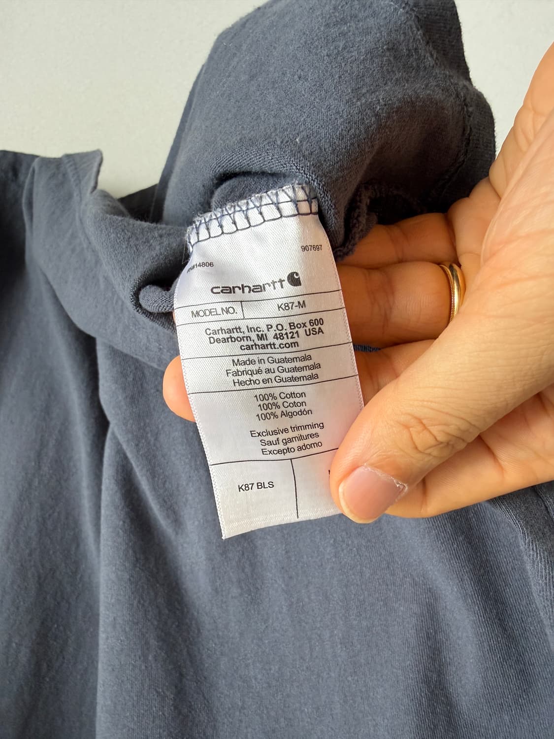 칼하트(Carhartt) 포켓 반팔 티셔츠 상품이미지7