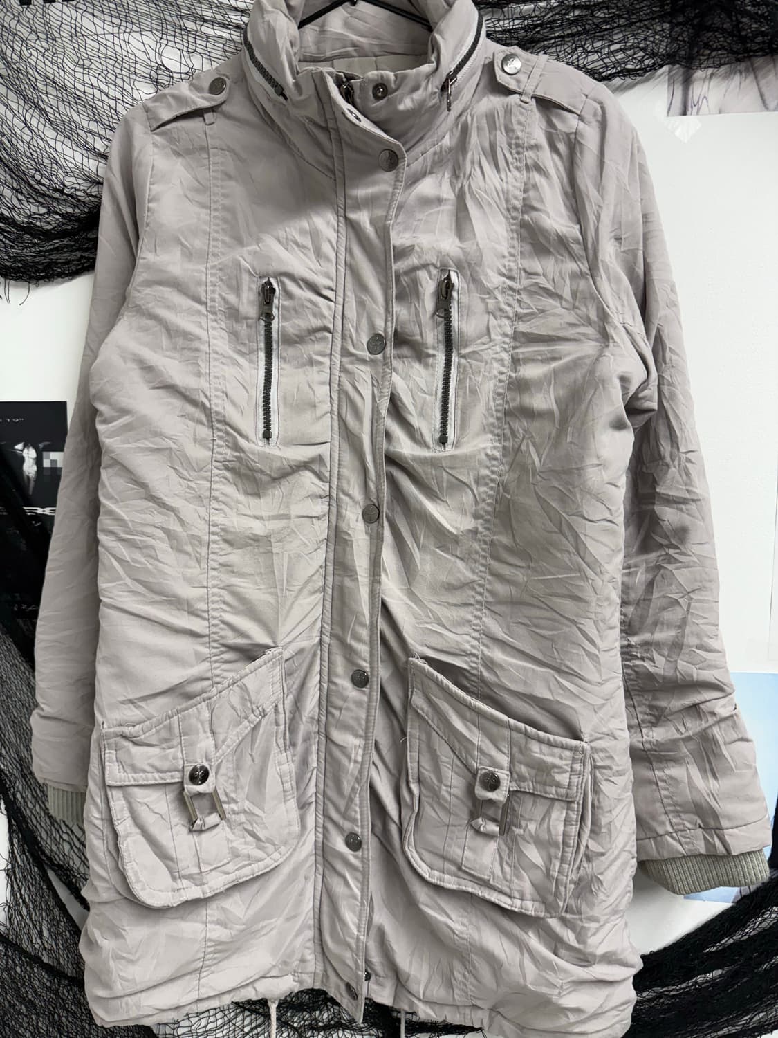 00s zipper detail long jacket 상품이미지2