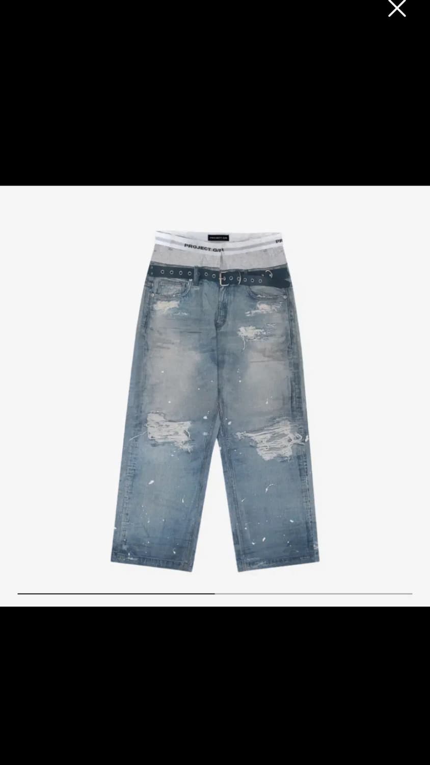 프로젝트gr 트롱프 데님팬츠 3사이즈 상품이미지1