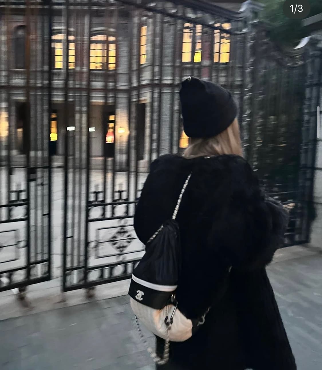 샤넬 나일론 백팩 제니가방 블랙 아이보리 상품이미지3