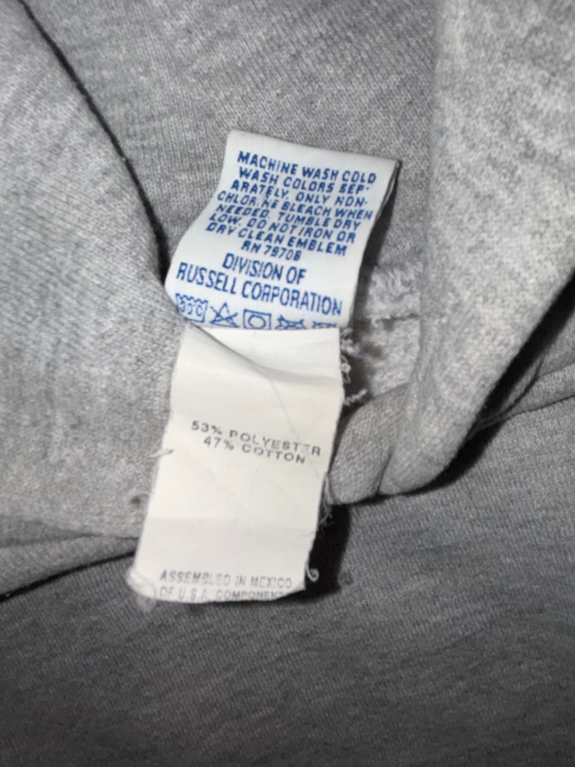 러셀 그레이 후드티 M 상품이미지2