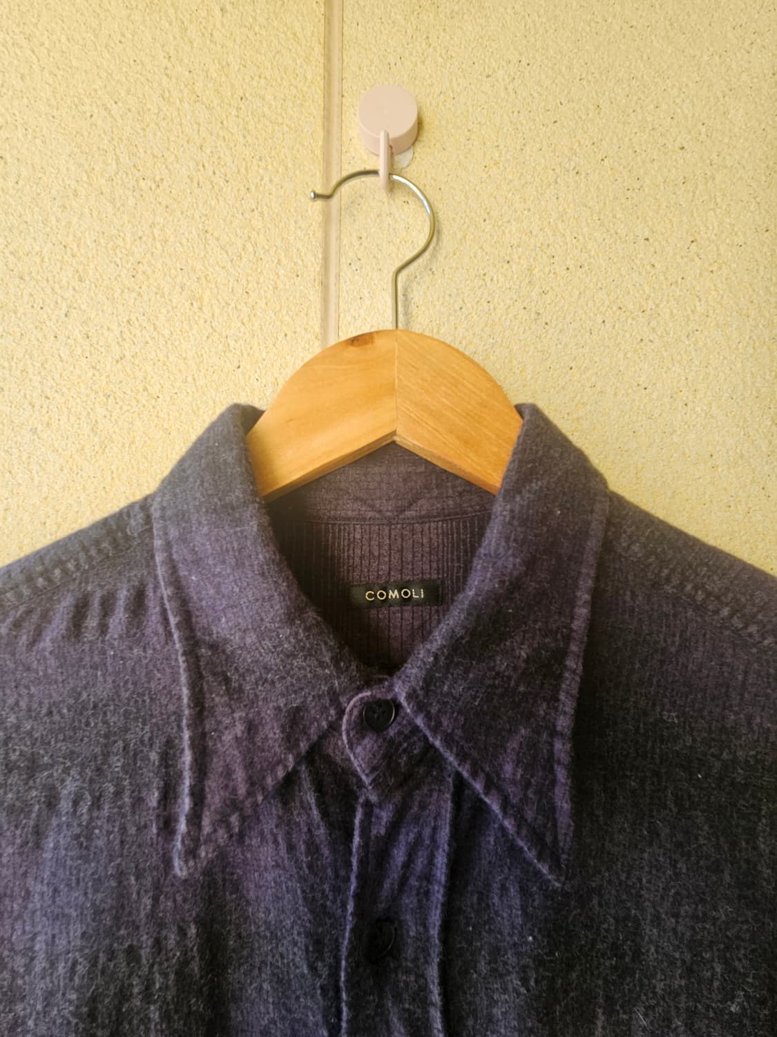 (1) 코모리 21aw 울 실크 워크셔츠 상품이미지2