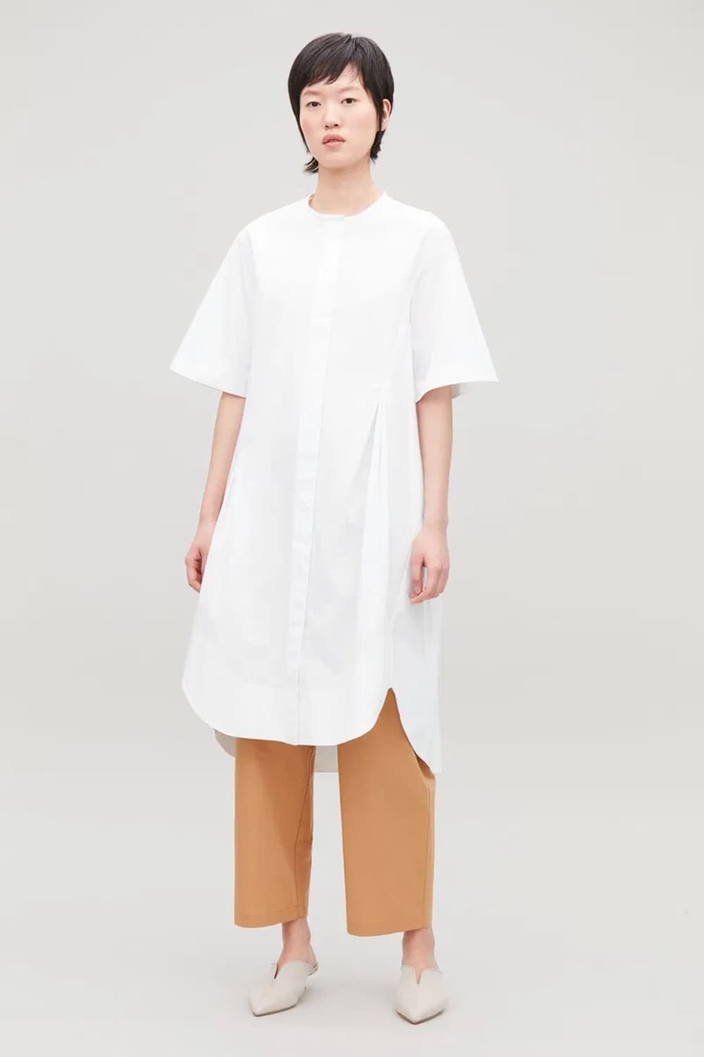 Cos grandad shirt dress with darts 상품이미지2