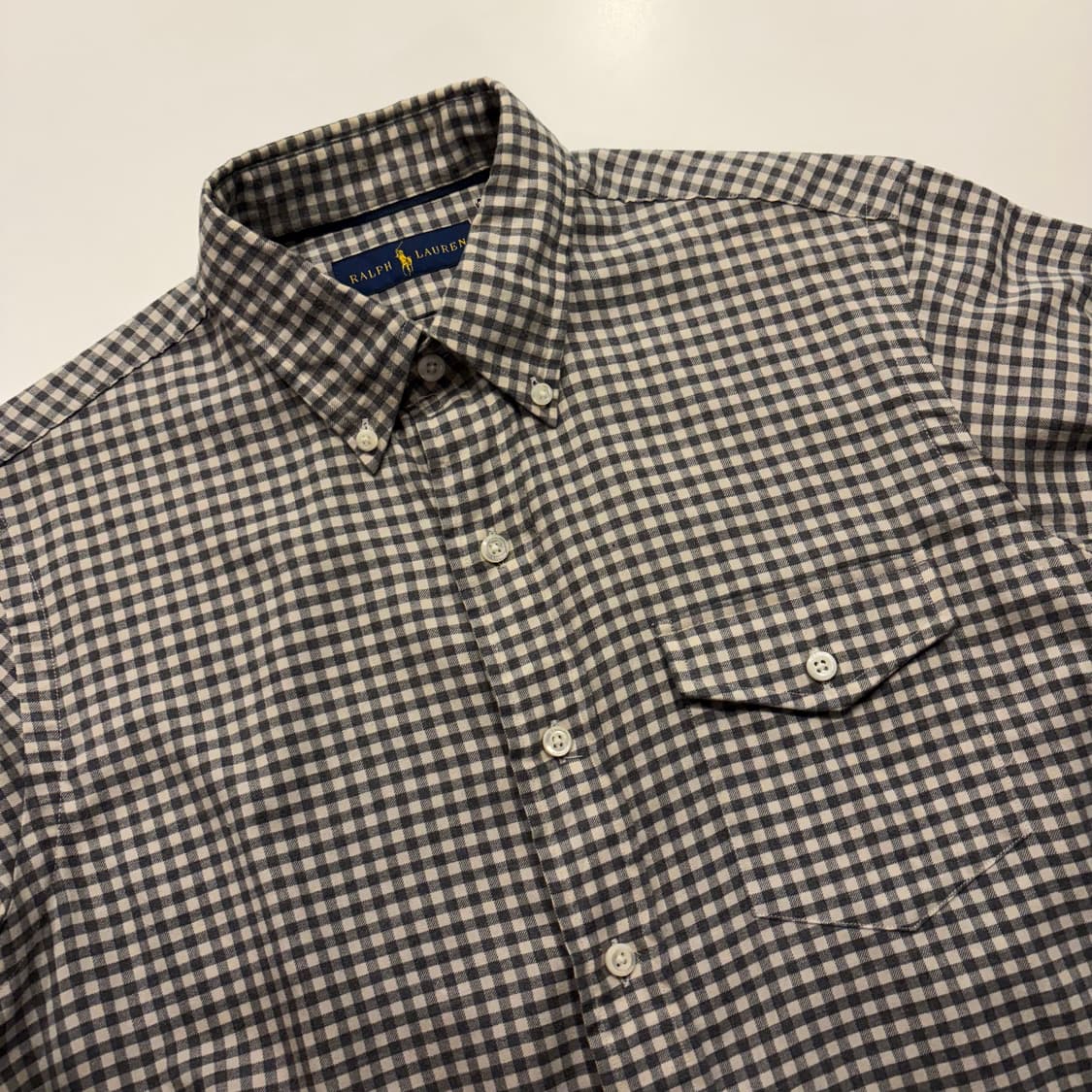 [S] 폴로 랄프로렌 포켓 깅엄 체크 셔츠 C863 상품이미지3