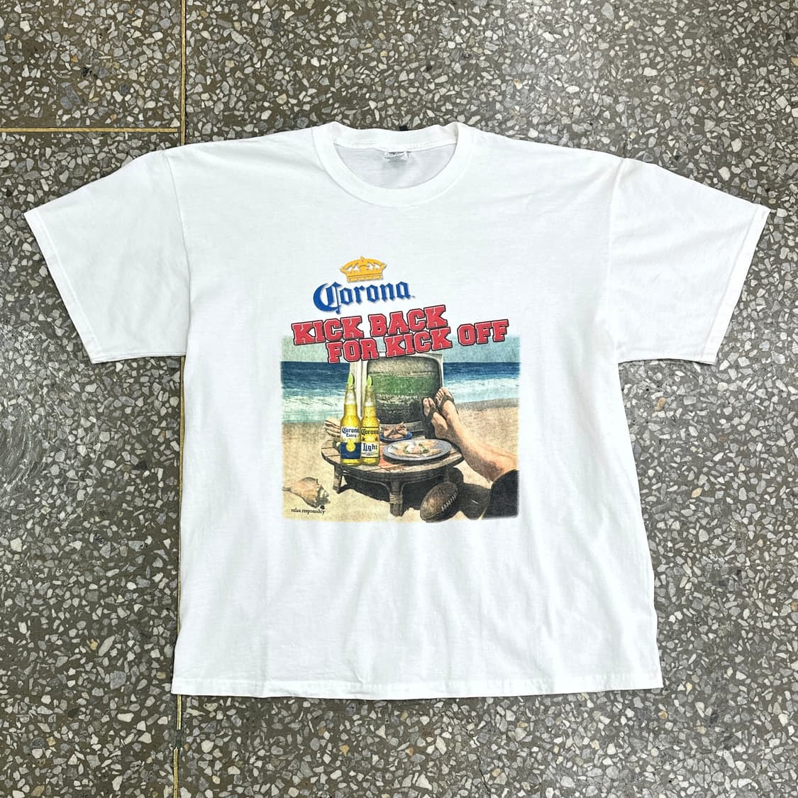 00s 코로나 엑스트라 빈티지 티셔츠 XL 상품이미지2