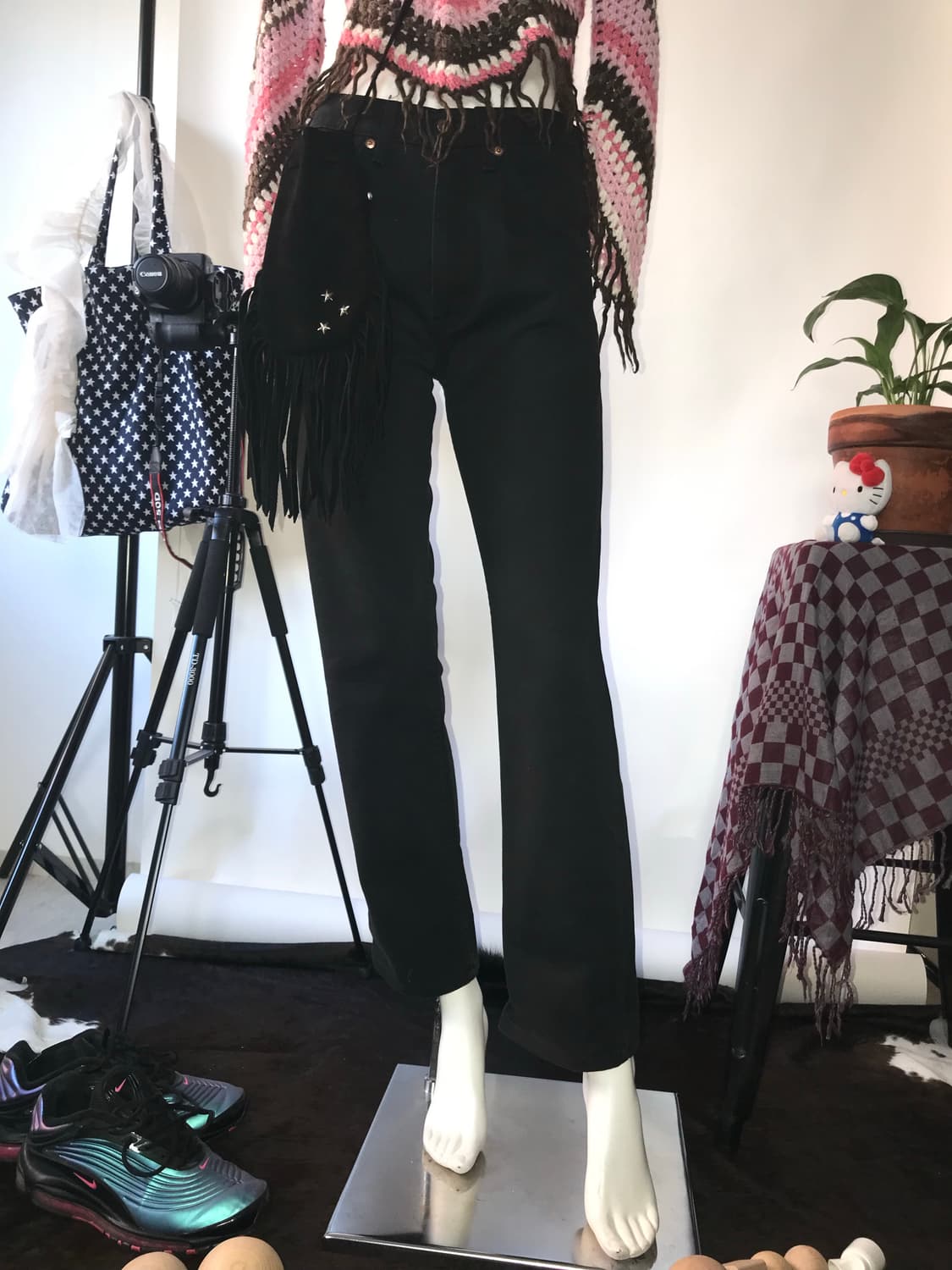 LEVI’S 607 Orange Tab Straight Black Jea 상품이미지1