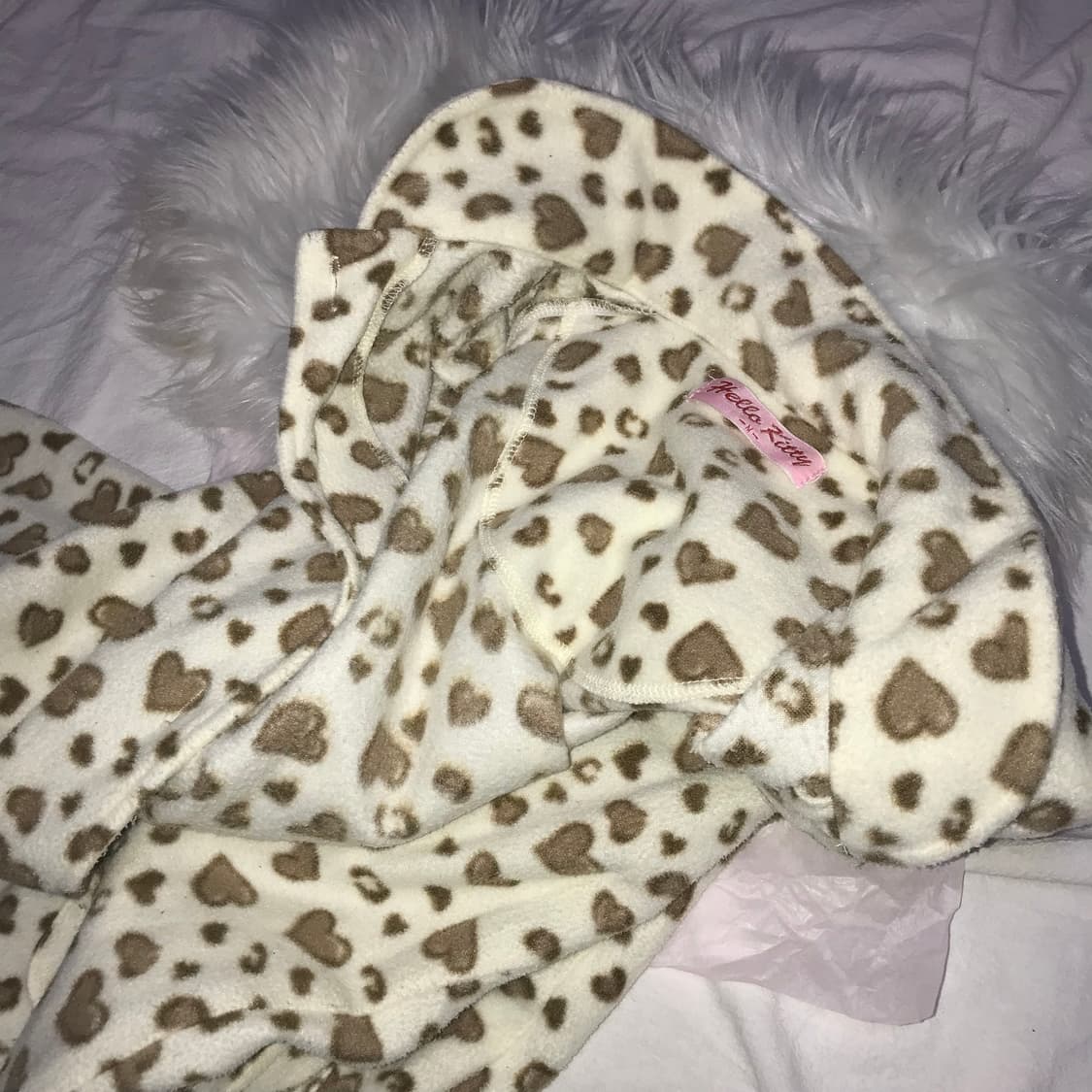 키티 호피무늬 잠옷 상의 상품이미지3