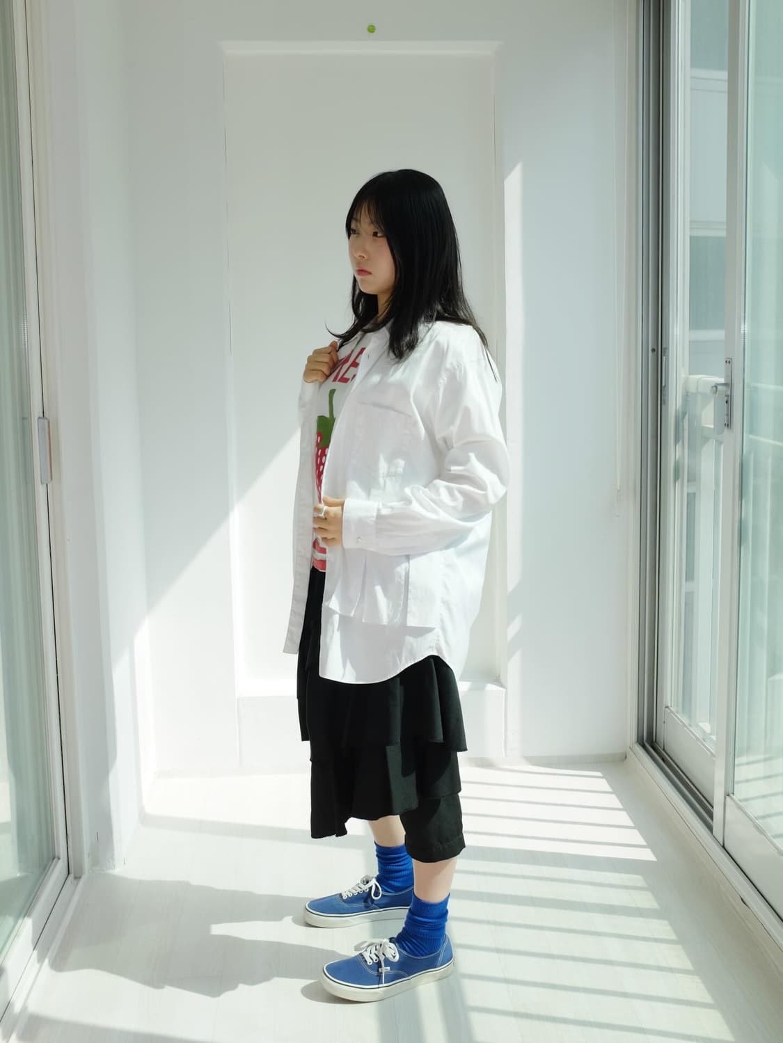 블랙 꼼데가르송 도킹 팬츠스커트 AD 2009 상품이미지6