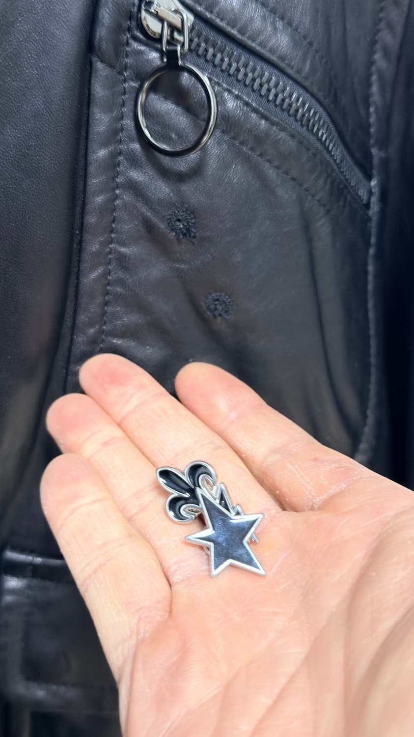 닐바렛 스키니핏 4포켓 램스킨 레더자켓 상품이미지3