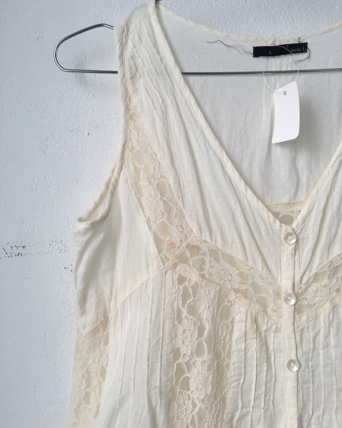 Lace trimming sleeveless 상품이미지3