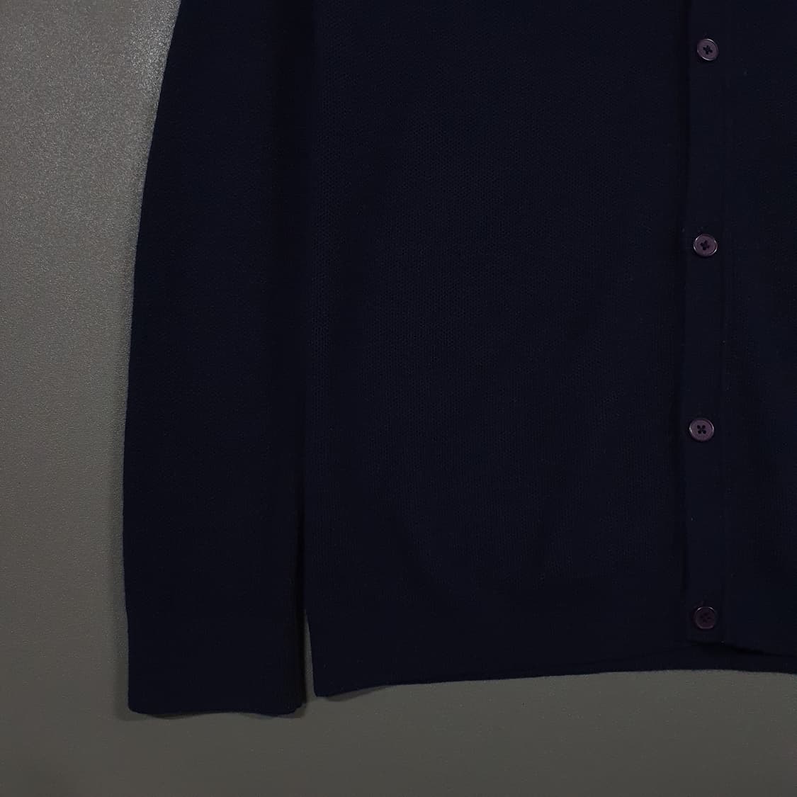 L) 헤지스 신형 22FW 다크네이비 울 모 캐시미어 니트 스웨터 가디건 상품이미지4