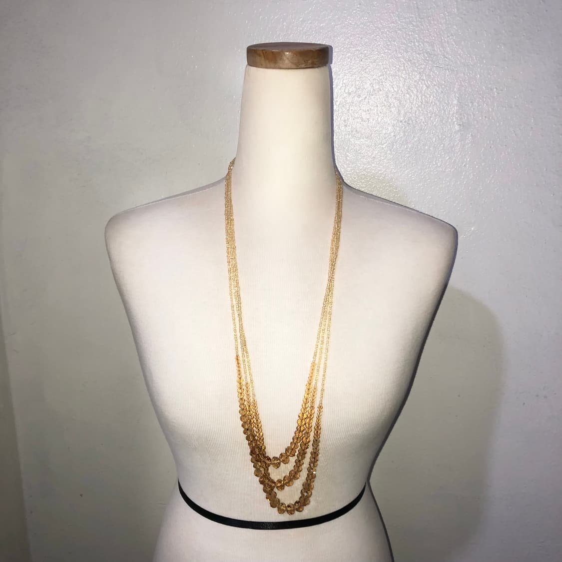 빈티지 레이어드 비즈 목걸이 페어리 오리엔탈 모리걸 하구미 상품이미지1